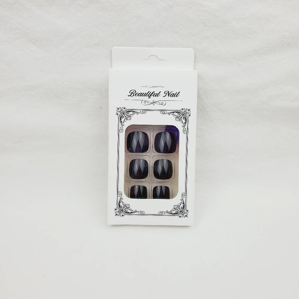 24 Pieces Fake Toe Press On Nails